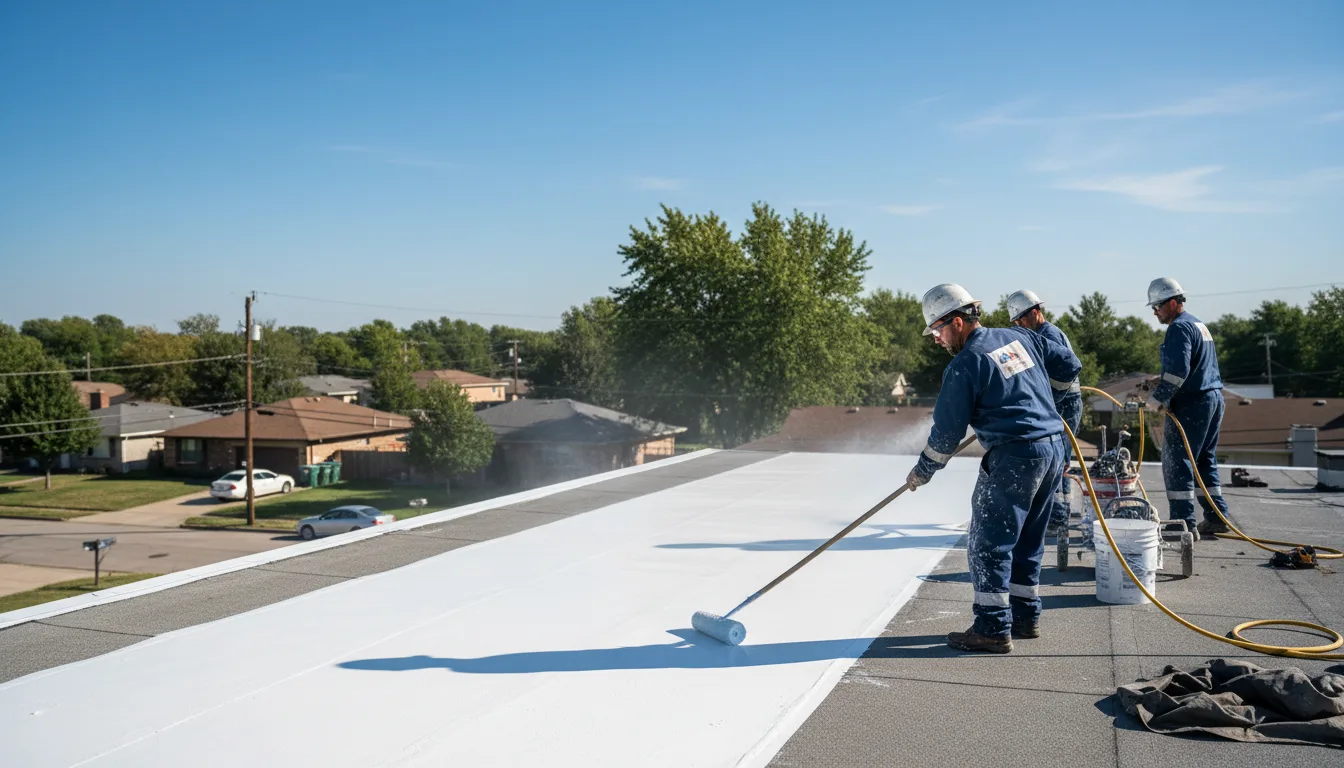 Commercial roof coating in Irvine, PA near me